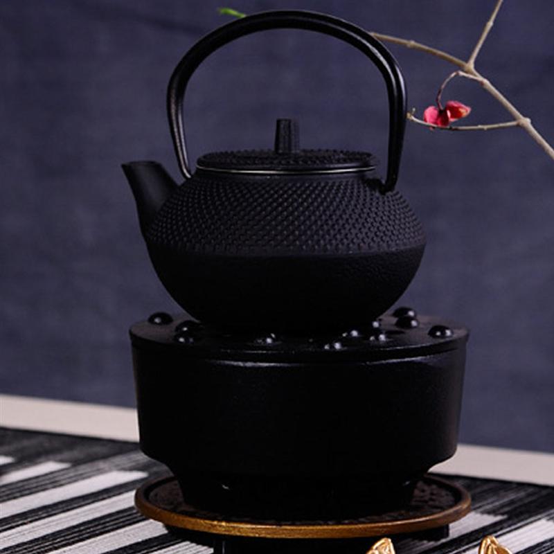 Decorative Small Tea Kettle Cast Iron Teapot Tabletop Ornament Adornment Mini Iron Teapot Kitchen Supplies
