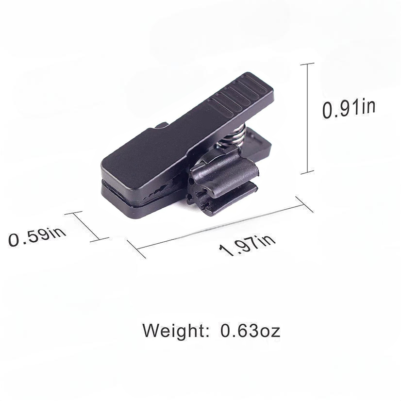 T100S Microphone Clamp for Trumpets Mic Holder for French Horns Clarinets Wind Instrument Microfones Clips: black