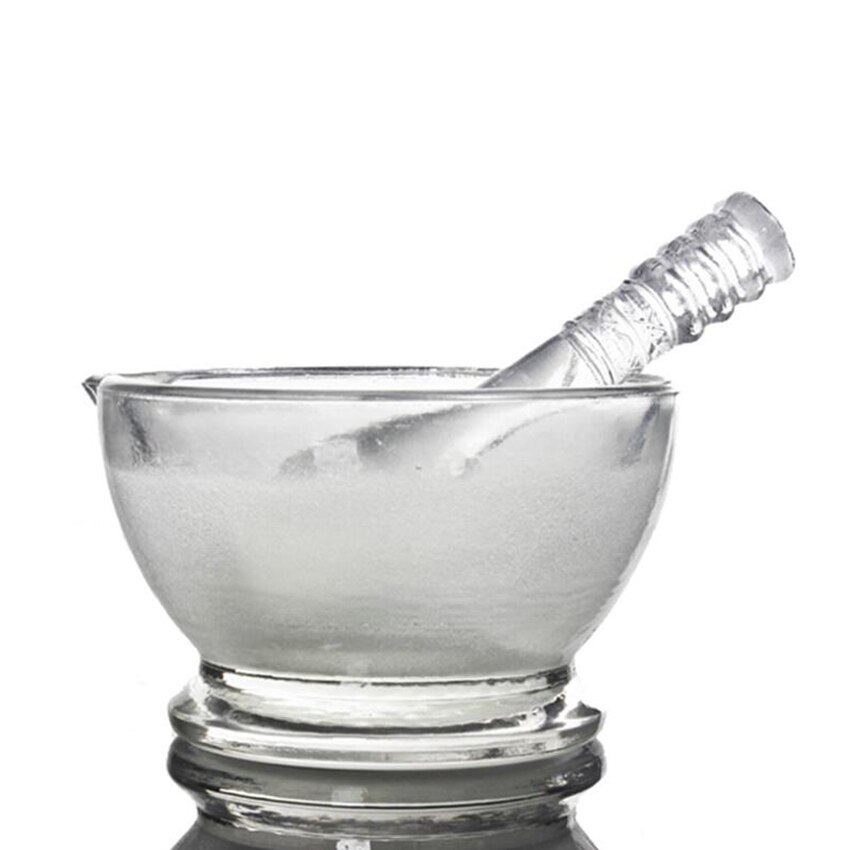 1pcs diâmetro do laboratório 90mm vidro almofariz e pilão de vidro tigela de argamassa alho pugging pot para casa restaurante