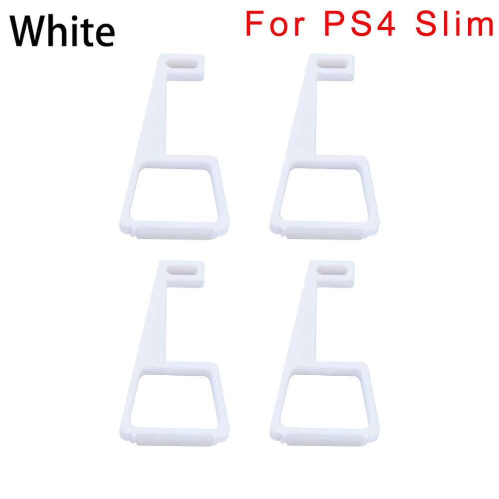 4Pc Game Console Horizontale Houder Beugel Cooling Voeten Desktop Stand Voor Sony PlayStation4 PS4 Slanke Pro Game Accessoires: white For PS4 Slim