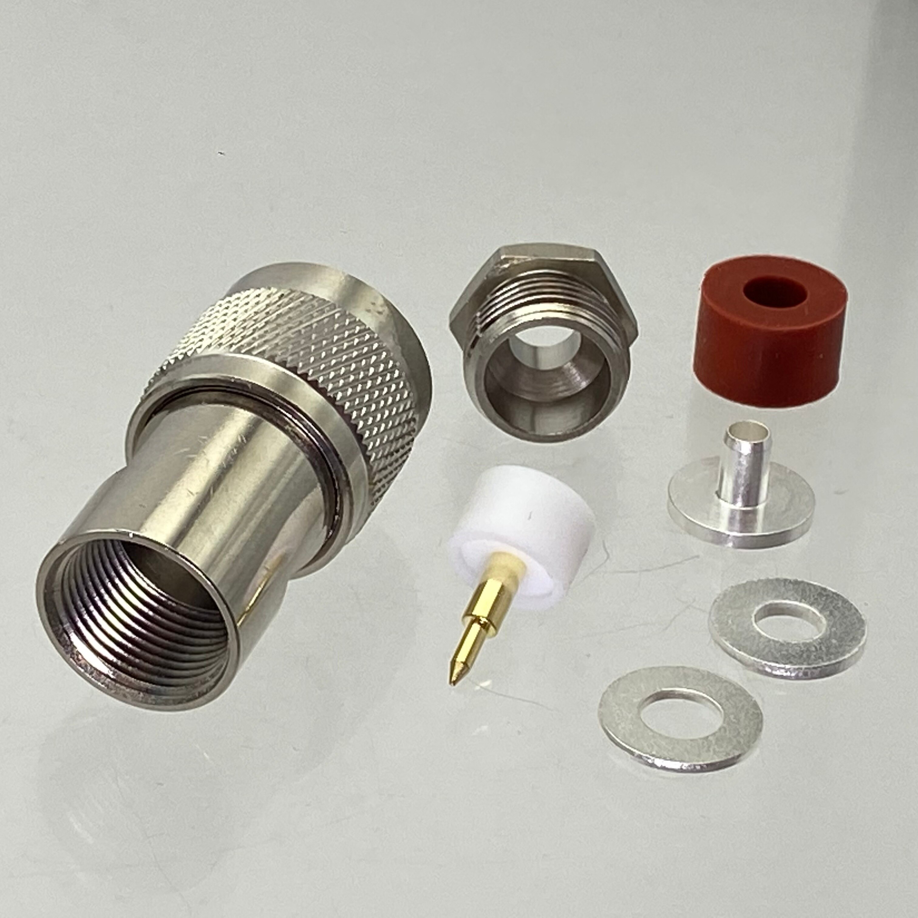1 stk stik n hanstik klemme  rg58 rg142 lmr 195 rg400 kabel rf adapter koaksial høj quanlity