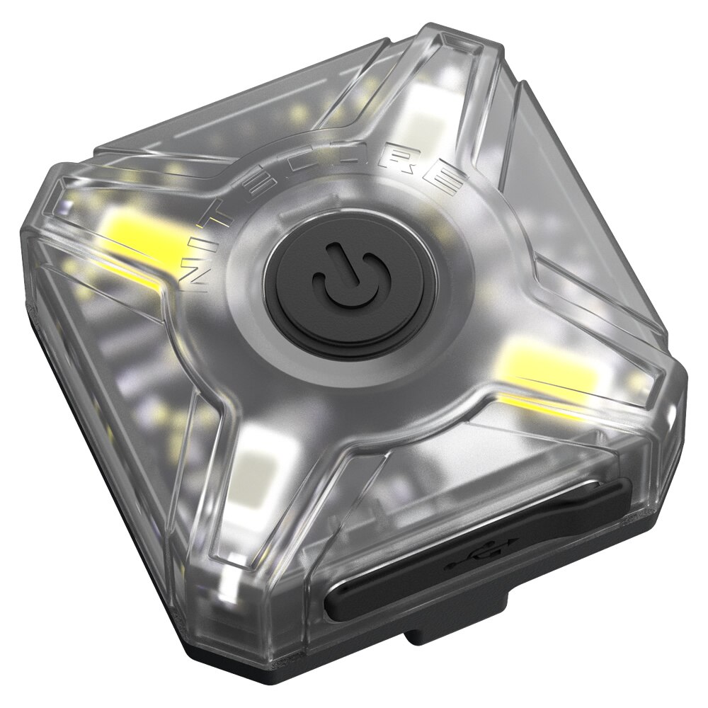 Topale nitecore  nu05 kit 35 lms hvidt rødt lys højtydende 4 led letvægts usb genopladelig udendørs cykel pandelampe mate: Nu05 simpelthen