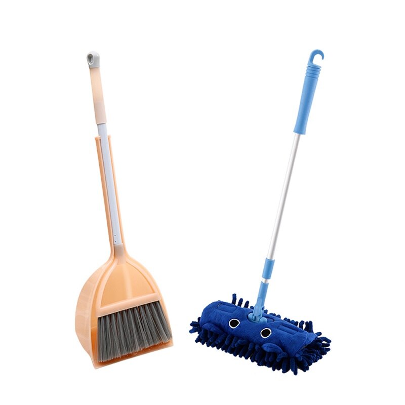 Children Kitchen Broom Pretend Play Toys Mops Floor Cleaning Miniature Play Do House Education Toy Cleaning Toy Set J75: A8