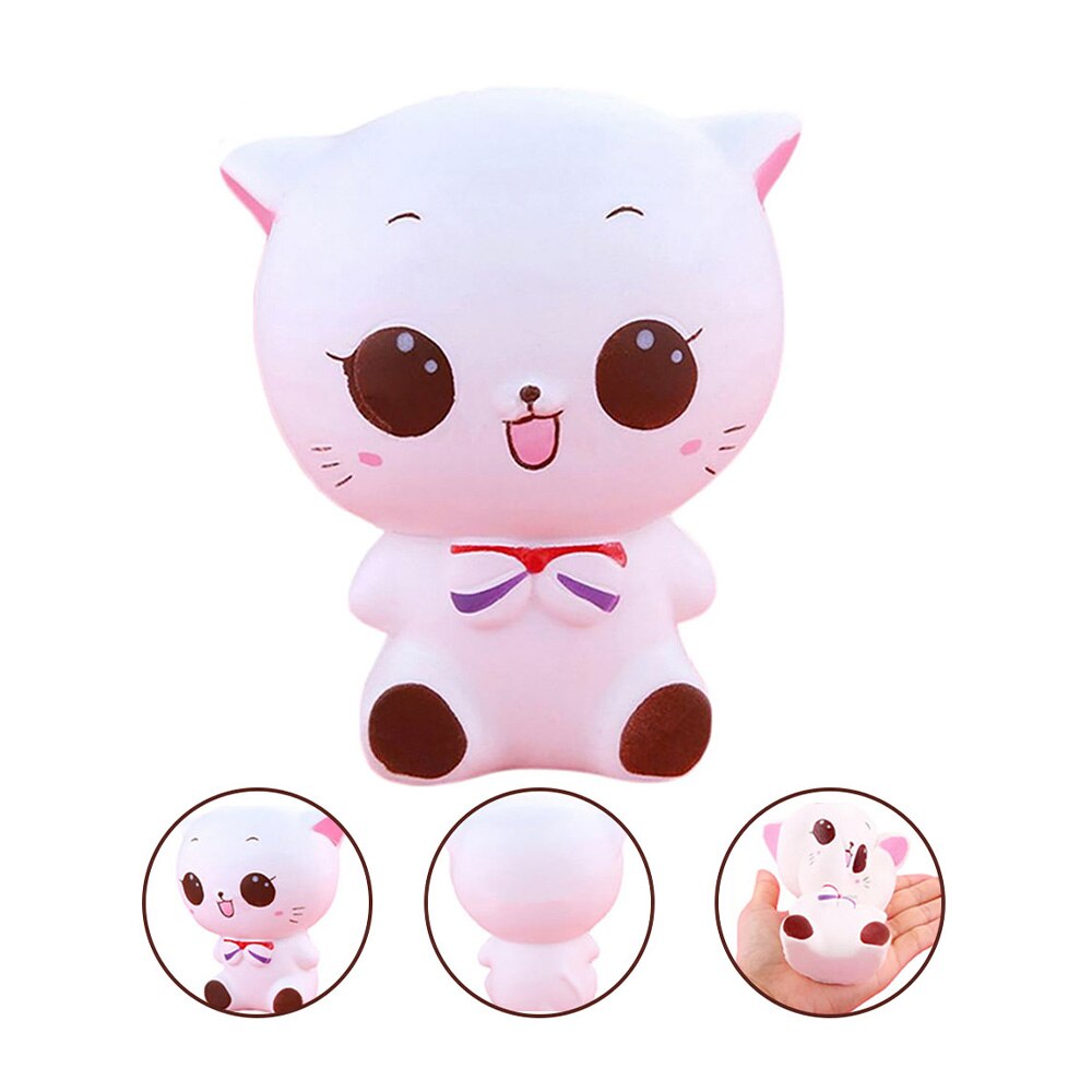 Leuke Squishy Witte Kat Squishies Langzaam Stijgende Squeeze Healing Fun Kids Kawaii Kids Volwassen Speelgoed Stress Reliever Decor