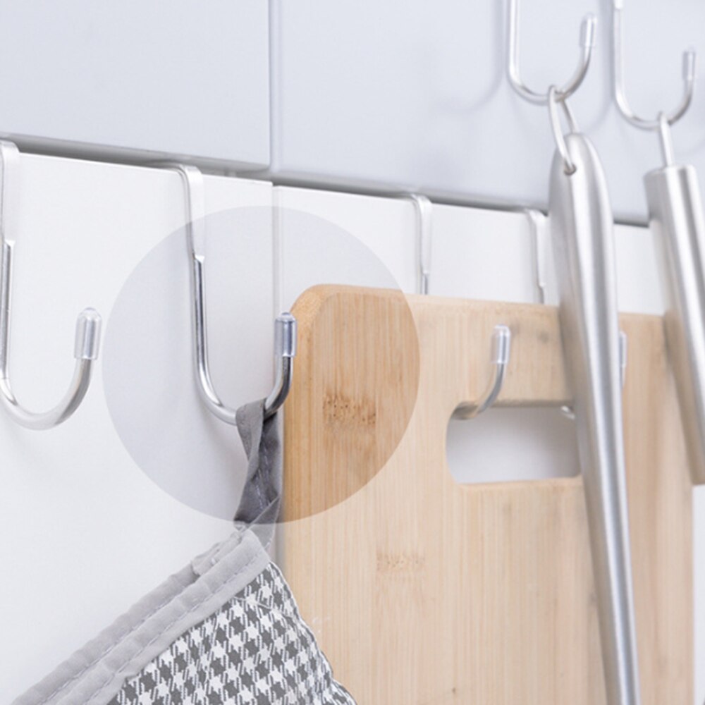 4 Stuks Lade Kast Haak 304 Roestvrij Staal S-Vormige Haak Geschikt Voor Keuken, Kast, Lade, badkamer, Etc.