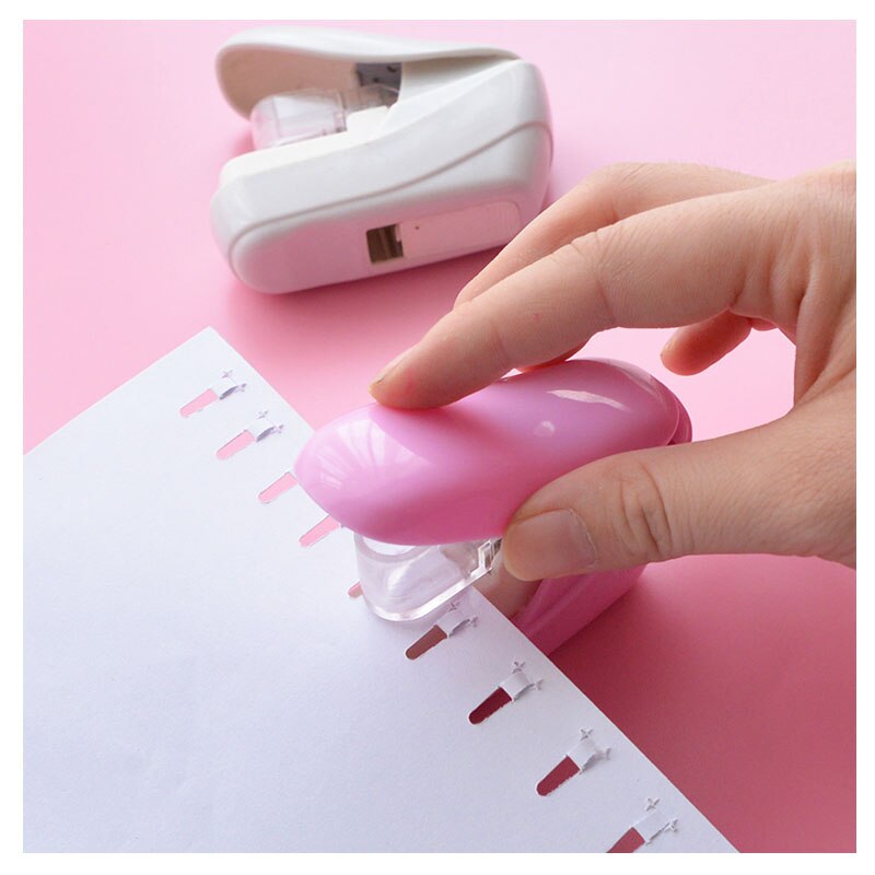 No Nails Stapler Machine Mini Cute Book No Staples required Stapleless Stapler Paper Stapling Stapler without Staple