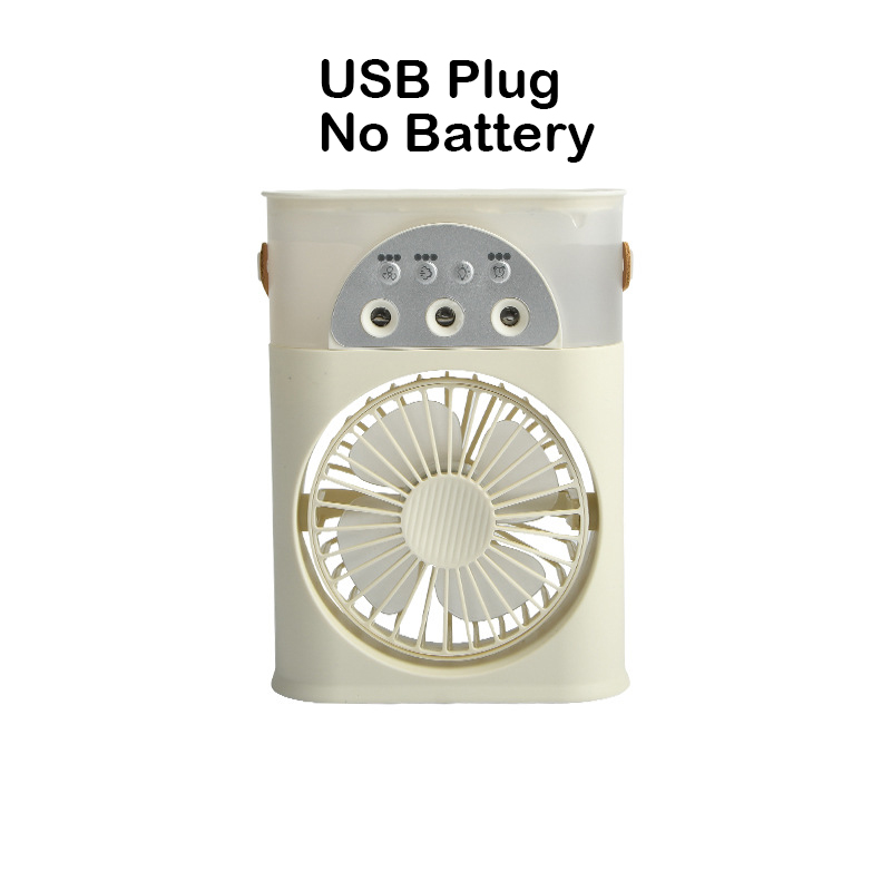 Portable Humidifier Fan AIr Conditioner Household Small Air Cooler Hydrocooling Portable Air Adjustment For Office 3 Speed Fan: Default Title