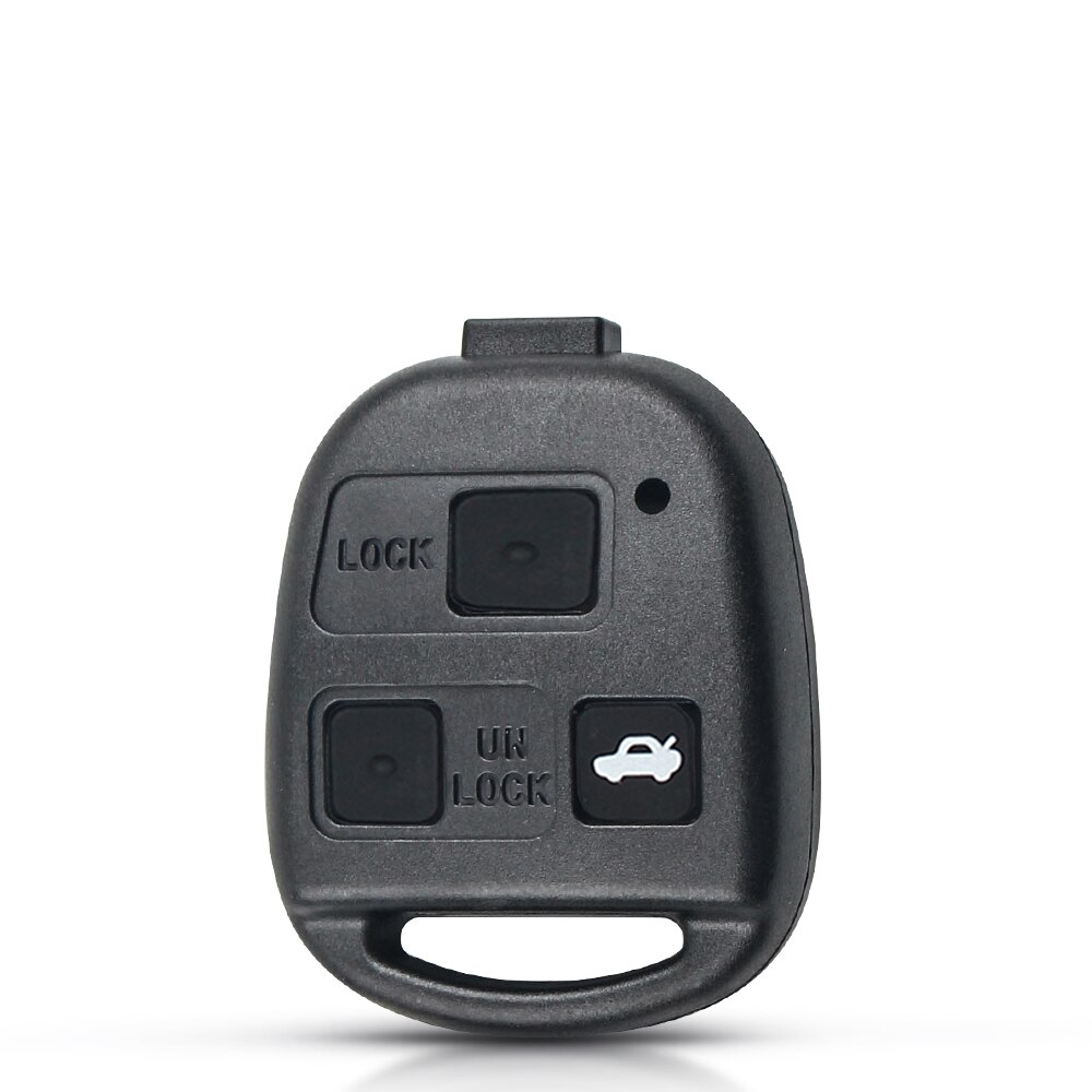 KEYYOU Car Key Shell 2/3 Buttons Remote Case for Lexus Es Rx Is Lx Gs IS200 RX300 ES300 LS400 GX460 For Toyota Uncut TOY48 Blade: 3 Buttons With Pad