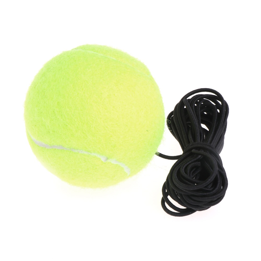 Pelota de tenis de resistencia verde, cuerda de goma elástica para ejercicio, rebote