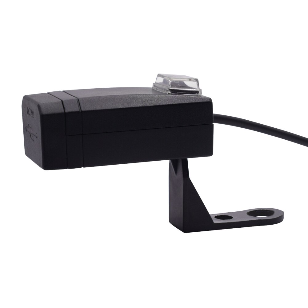 12V/24V Dual USB Motorcycle Mobile Phone Charger With Switch Modified Fast Charger Adapter