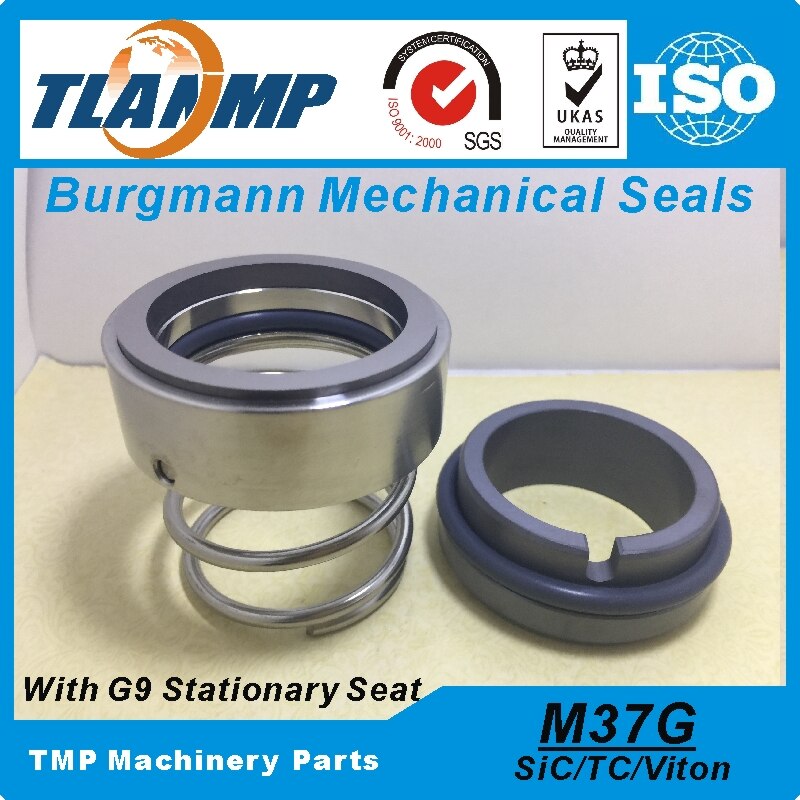 M37G-50 M37G/50-G9 Burgmann Tlanmp Mechanical Seals (Materiaal: Sic/Tc/Vit) voor As Size 50Mm Pompen Met G9 Silicon Carbide Zitting