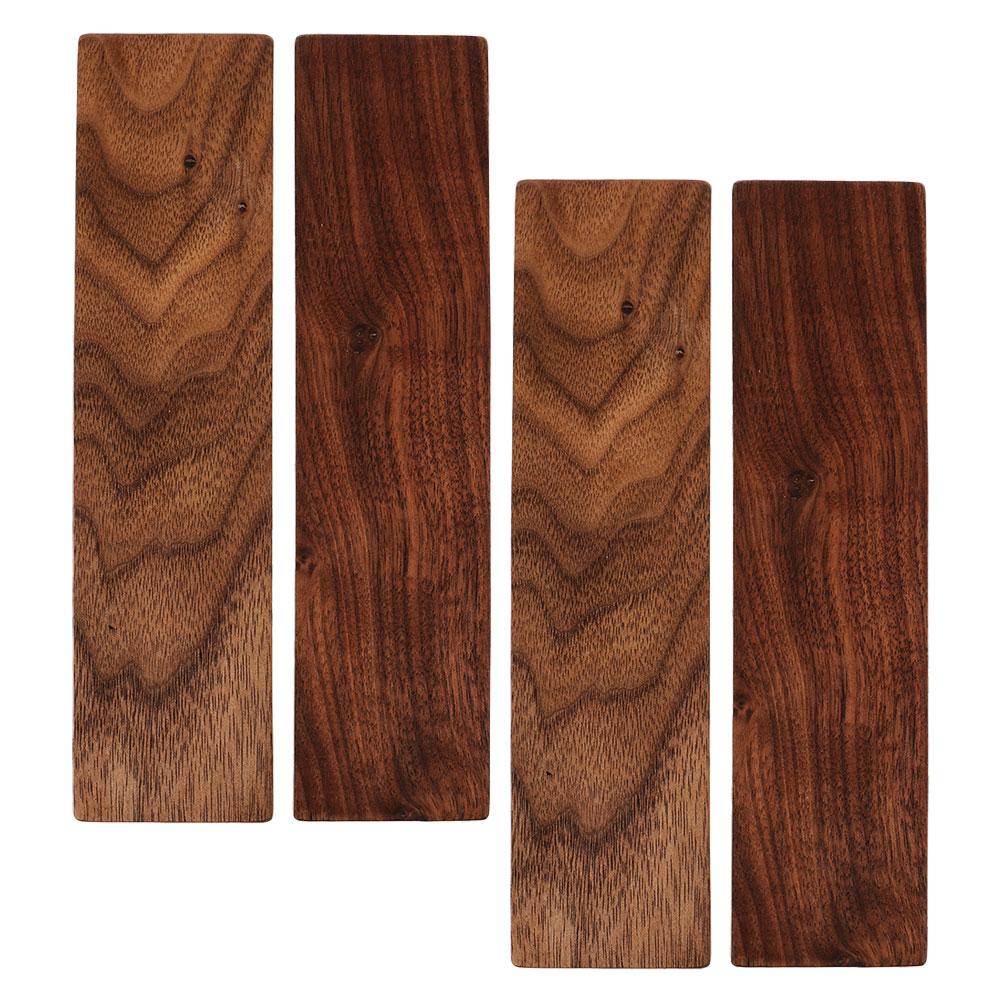 4 PCS Black Walnut Wood Blocks for Crafts Carving Unfinished Combination Cutting Board Crafting Whittling Decorating Kit