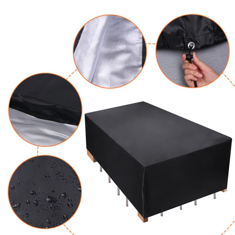 Housse anti-poussière pour meubles de jardin | Housse pour Table en rotin Cube canapé canapé, housse de protection imperméable pluie jardin Patio, bbqprotecteur