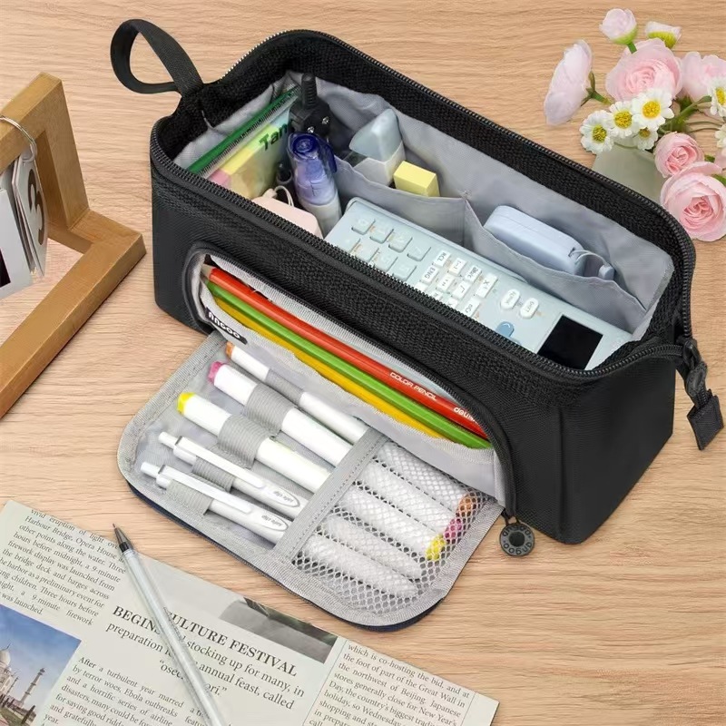 Back To School Pencil Case Large Capacity Student Stationery Case Pencil Bag High Value Cosmetics Bag Multi-function Pencil Case