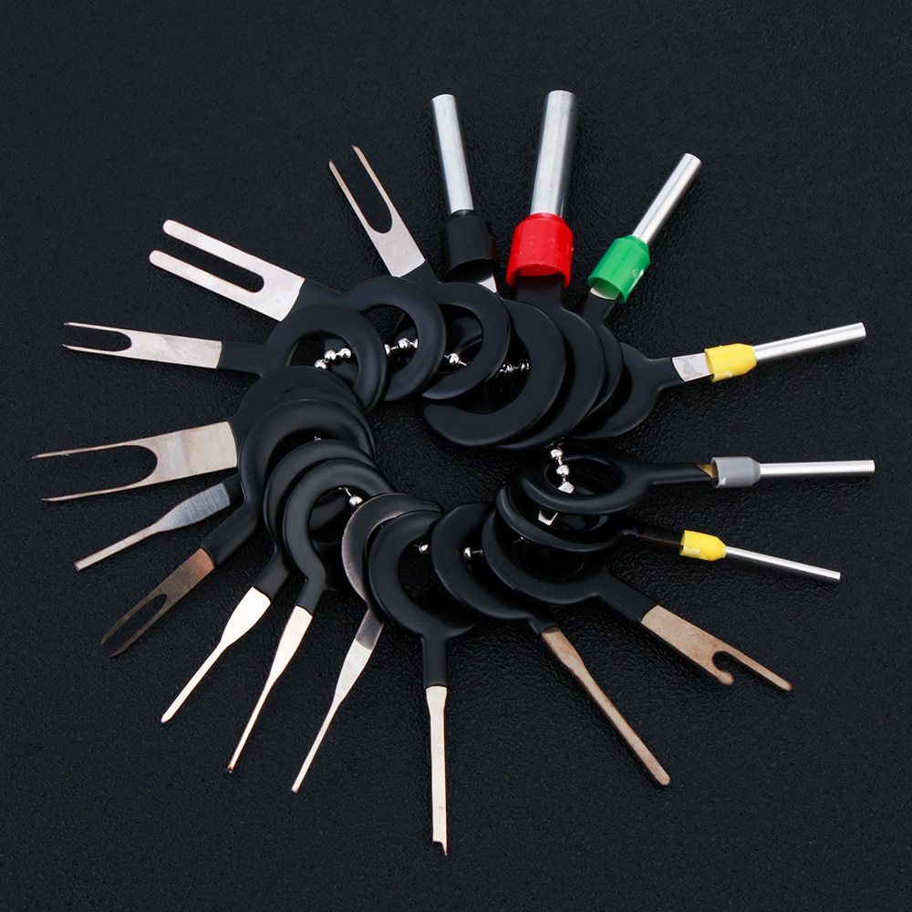 26PCS Car Terminal Removal Tool Wire Plug Connector Extractor Puller Release Pin Kit Automotive Care Tools Accessories