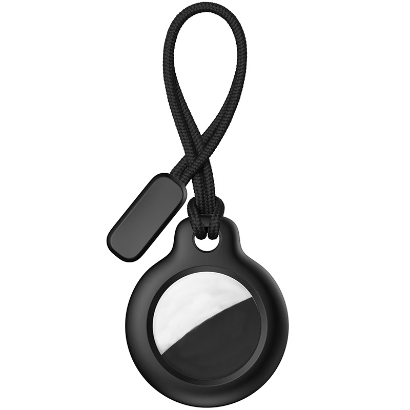 etui na lokalizator jabłko AirTag, silikonowe, przenośne, z breloczkiem, zapobiegające zgubieniu, robić urządzeń śledzących jabłko AirTags.