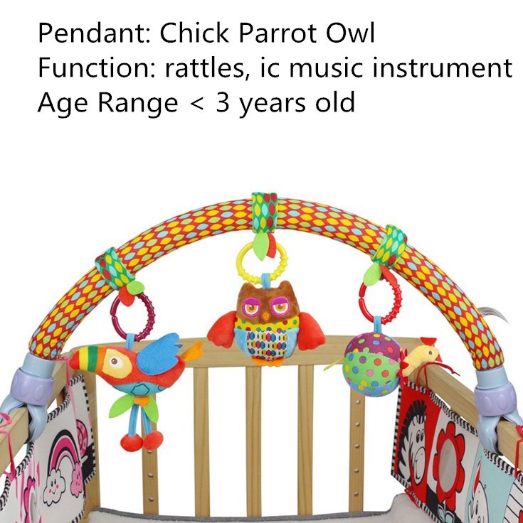 Mooie Baby Wieg Zetel Cot Opknoping Speelgoed Wieg Mobiele Wandelwagen Opknoping Zachte Pluche Rammelaars Ring Bel Educatief Baby Speelgoed M0036: Y