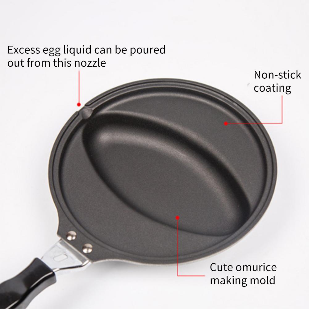 Non-stick Mini Frying Pan Omelette Egg Japanese Omurice Mold Pan Cookware Kitchen Supplies