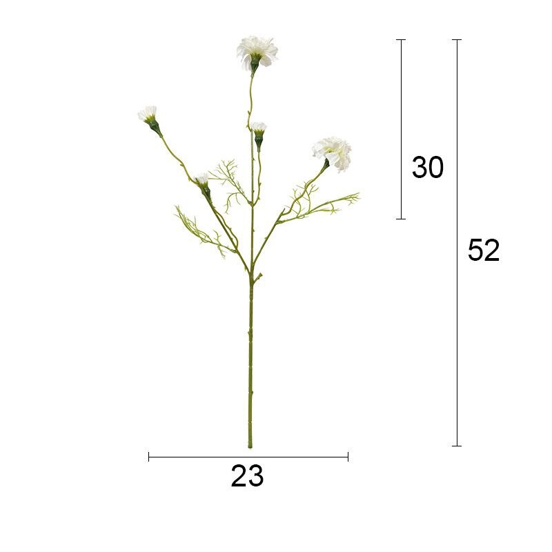 Goudsbloemen Chrysant Kunstzijde Bloemen Herfst Bruiloft Huis Decoratieve Nep Planten Takken Diy Home Decoratie: WHITE