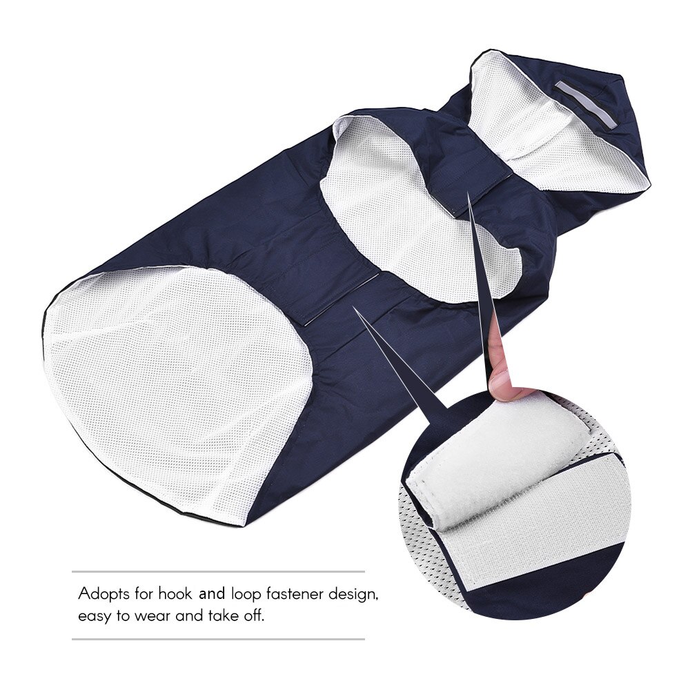 Pet Dog Regenjas Waterdichte Grote Honden Kleding Outdoor Jas Regen Jas Reflecterende Golden Retriever Labrador Husky Grote Poncho