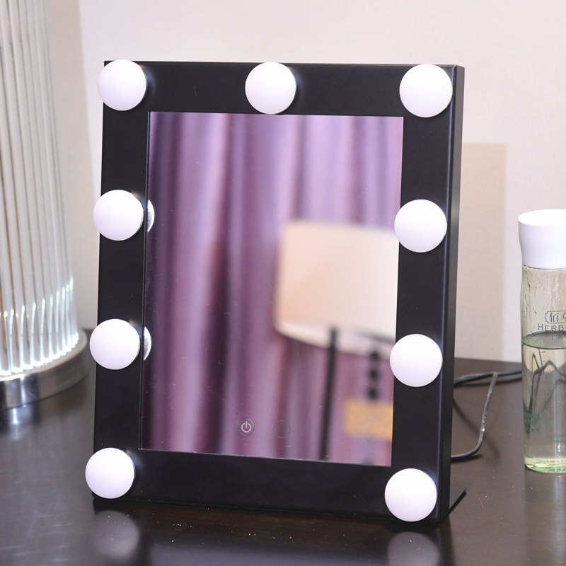 Hollywood Style Lighted Makeup Mirror with Lights Cosmetic Beauty Vanity Mirror Dimmable led Bulbs Make-up Mirrors