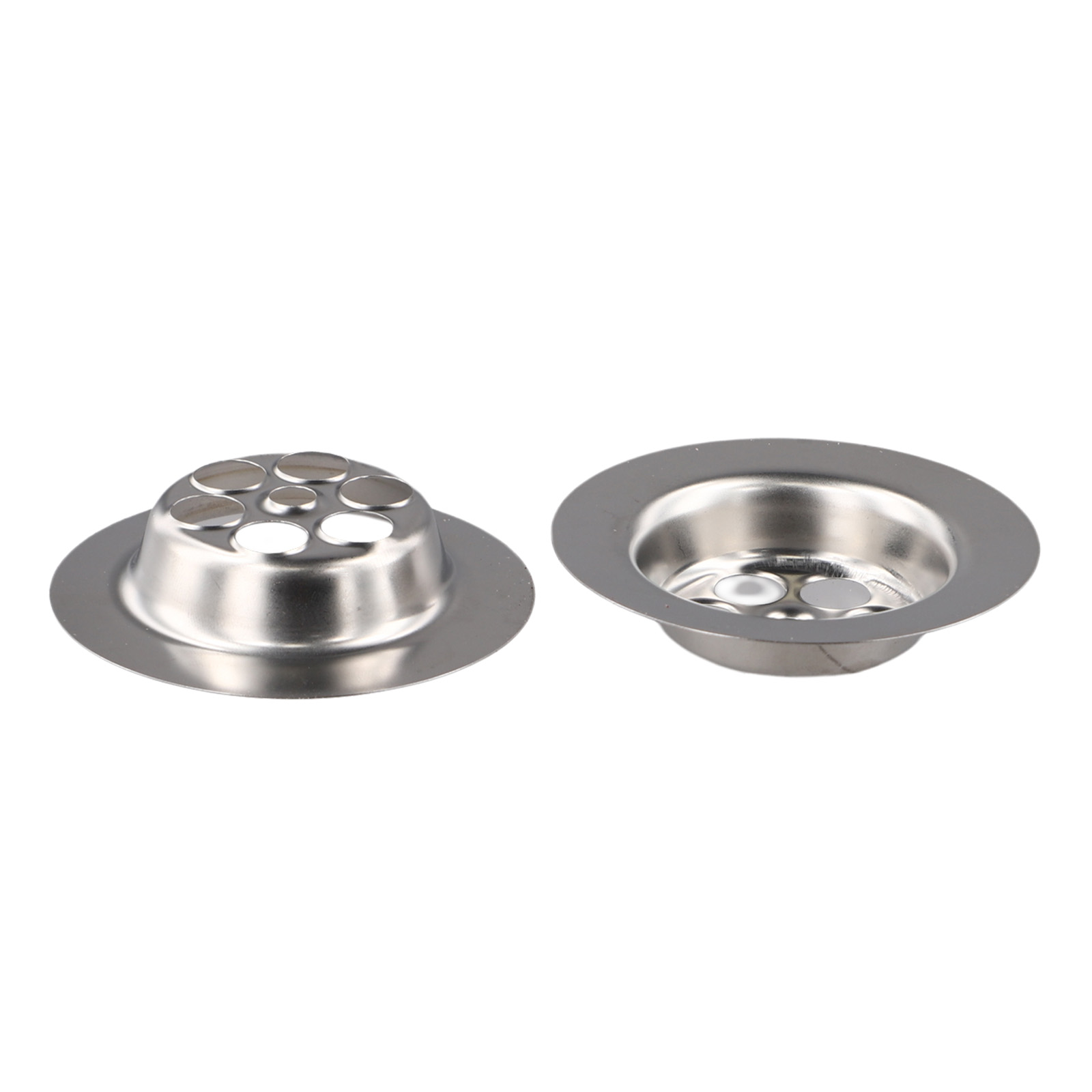 2 Set Bath Hole Spare With Screw Prevent Water Leakage 70mm Stainless Steel Home Improvement Bathroom Accessories For Shower