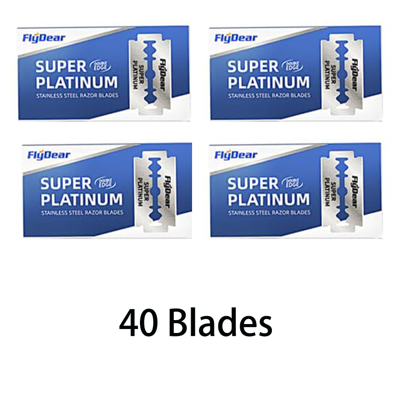 Old-fashioned double-sided razor blades Old-fashioned razor blades Manual razor blades Men's shaving razor blades: black