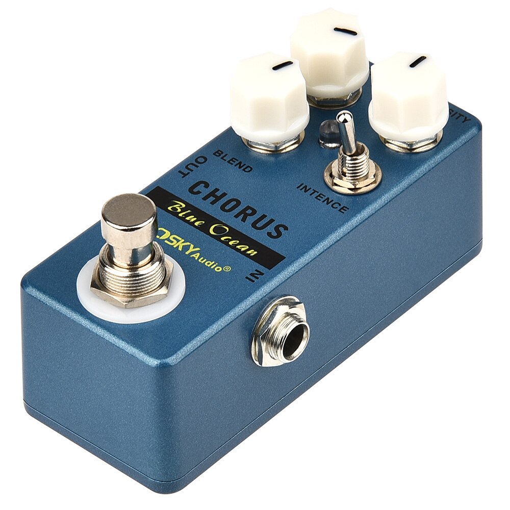 Moskyaudio-Efectos de guitarra Chorus, Mini Pedal de efecto de guitarra Blue Ocean Chorus, True Bypass, carcasa de Metal completa