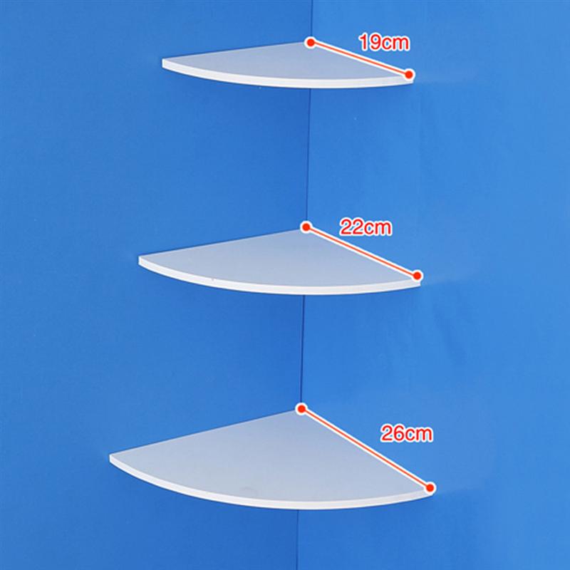 3 st /1 set runda hängande väggmonterade flytande hyllor hörn bokhylla display rack dekoration för sovrum kontorshem: 19 och 22 och 26cm