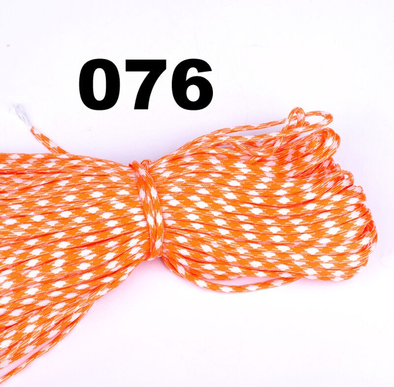 25/50/100/FT Paracord 550 8/16/32/m Parachute Cord Lanyard Rope Mil Spec Type III 7 Strand Climbing Camping Survival Equipment: 076 / 50FT