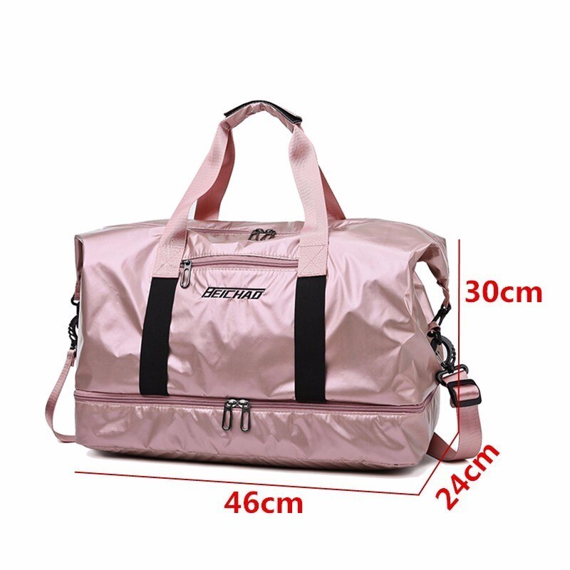 Grote Capaciteit Outdoor Korte-Afstand Reistas Vrouwen Zachte Pu Lederen Plunjezak Mode Casual Mannen Sport Fitness handtas