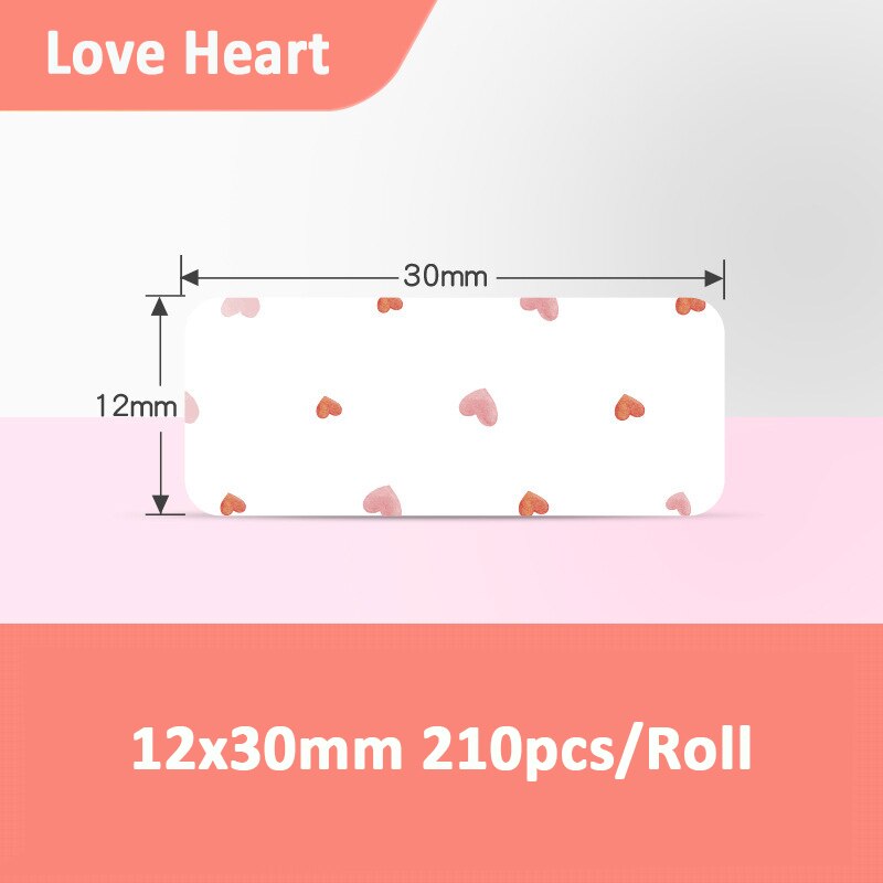 Niimbot D11 Print Label Printer Machine Sensitive Label Adhesive Paper Self-adhesive Sticky Sticker Label Paste Thermal Labels: 12x30mm 11