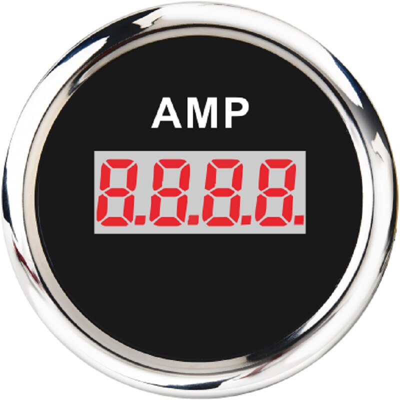 52MM Digital AMP Amperemeter Gauge Universal 100A Marine Ammeter Waterproof IP67 Fit For Car Boat Motorcycle Marine: BS