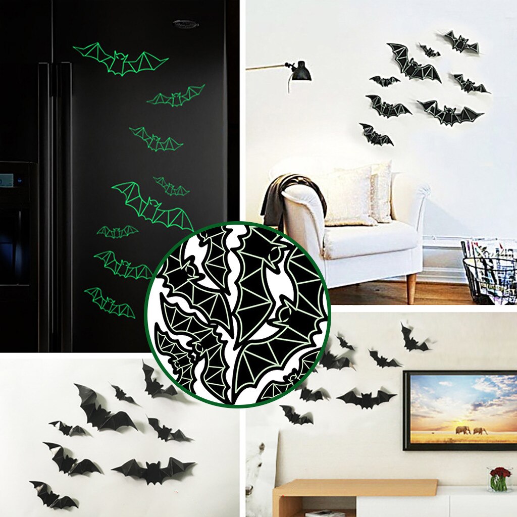 Bat Graphic Removable Wall Sticker Diy Vinyl Decal Living Room Home Decor Art Car Decoration 3d Poster Stickers