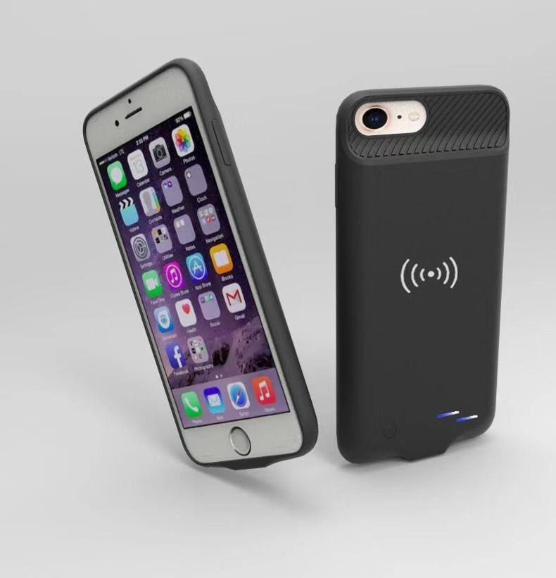 3800Mah Draadloze Batterij Case Voor Iphone 6 78 Batterij Case Qi Draadloze Opladen Vermogen Case Voor Iphone 67 8