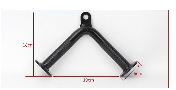 Uitgebreide krachtapparatuur accessoires fitnessapparatuur galvaniseren handvat kunststof handvat speciale trekbuigstang
