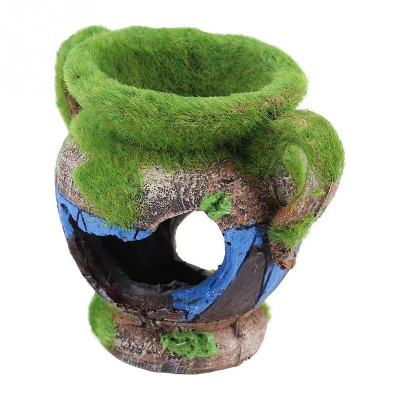 Simulation Resin Vase Hide House Fish Hide House Play Landscape Fish Aquarium Ornaments Decoration Accessories