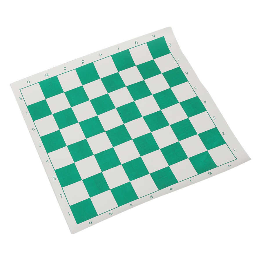 42x42cm PVC Leder Turnier Schach Gremium Für freundlicher Pädagogisches Spiele Unterhaltung Bord Spiele Grün Braun