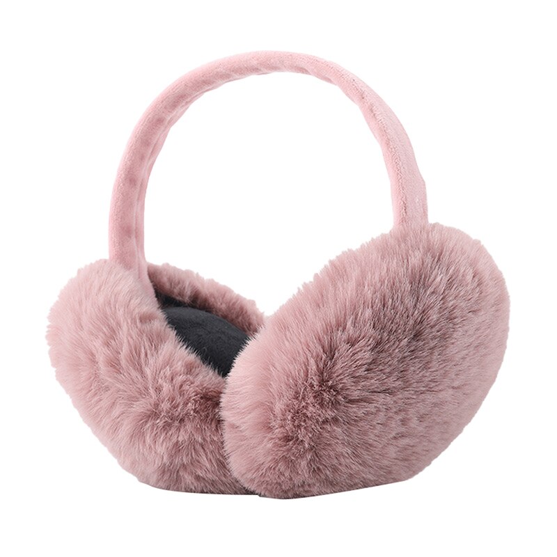 Neue Damen Einfarbig Pelz Ohrenschützer Herbst Und Winter Warme Und Komfortable unisex Pelz Skifahren Kopfhörer Nette: 5