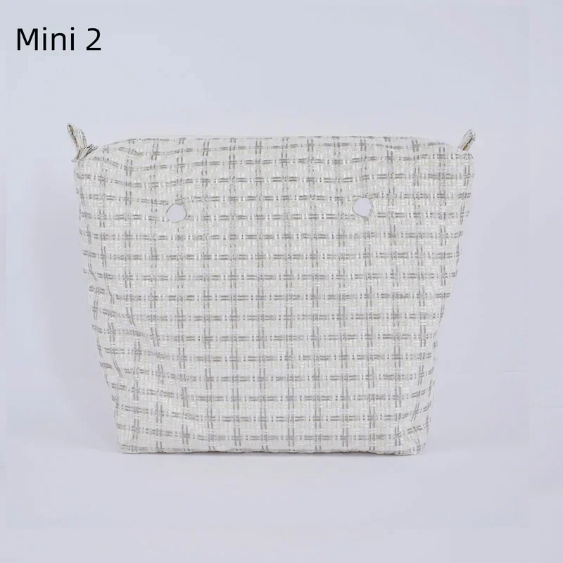 Tanqu Classic Mini Linnen Canvas Organizer Stof Binnenvoering Inzetstuk Voor Obag Mini O Tas Dames Handtas Accessoire: Chocolade