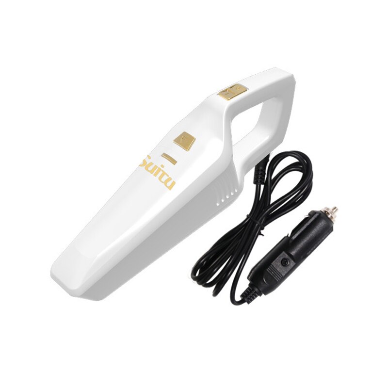 Universal Handheld Wired 12V 120W Car Vacuum Cleaner Vacuum Cleaner High Pressure Electronic Supply Car Accessories: White