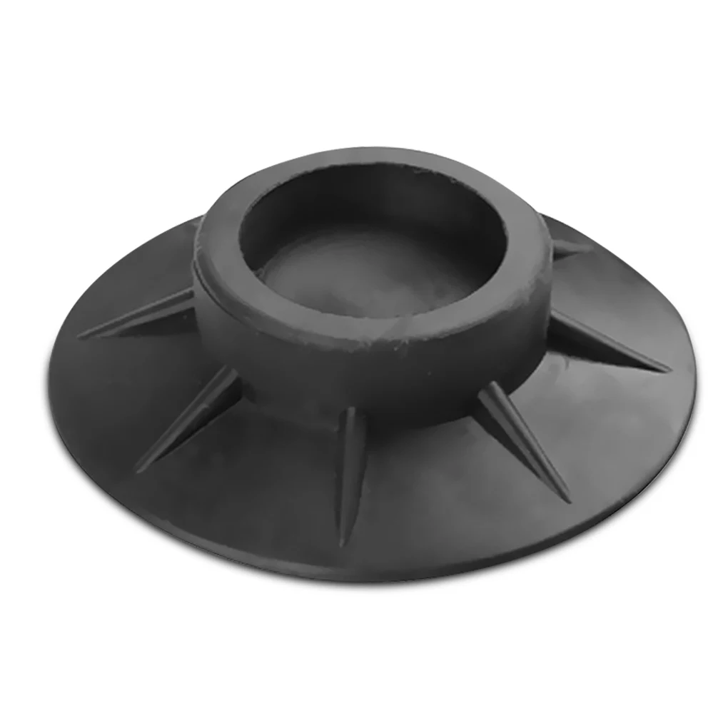 Almohadillas antivibración para pies, alfombrilla antideslizante silenciosa para patas de goma, soporte para lavadora, amortiguadores, almohadilla antideslizante, 4 Uds.: Blanco y negro