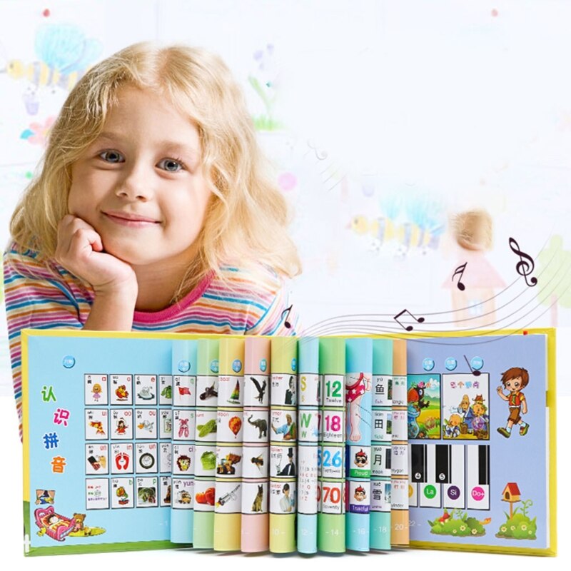Children Kid English Chinese Learning Machine Point Reading Picture Bilingual Book Early Education Intelligence Puzzle Storybook