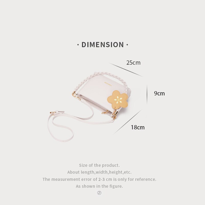 Bright2021 design para mulher nova bolsa feminina e versátil um ombro cruz sobre alta sensação axilas