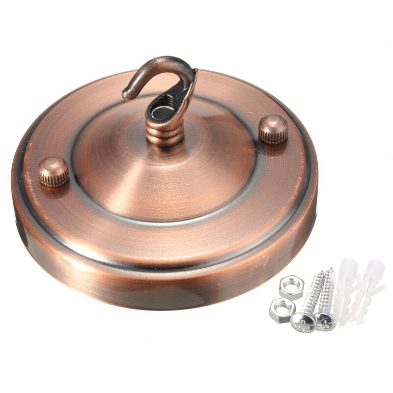 100mm/105mm/120mm Buchse Lampe Basis Halfter Decke Baldachin Wandleuchte Montieren LED Basis Jahrgang anhänger Licht Lampe Rabatt Basis: rot-105mm