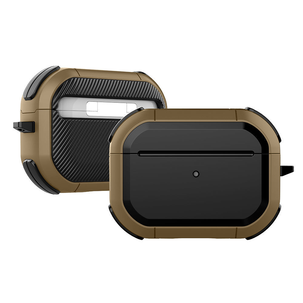 Funda Pro 2 para Airpods pro, funda de TPU para PC para Apple AirPods 3 2 1, accesorios, auriculares inalámbricos con de llavero: M / Verde