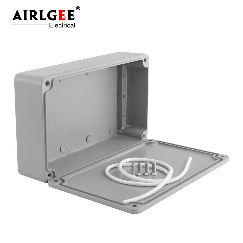 Caja electrónica impermeable IP66 para exteriores, caja de conexiones eléctricas de aluminio fundido a presión, monitoreo, 165x95x39mm