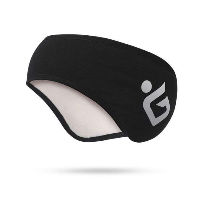 Orejeras de abrigo para invierno deportes oído protección artefacto banda de pelo de a prueba de viento frío calentador del oído: Black