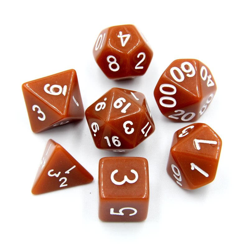 7PCS/SET Polyhedral Digital Dice Mixed D4 D6 D8 D10 D12 D20 DND Dice for RPG Role Playing Board Games: ss-03