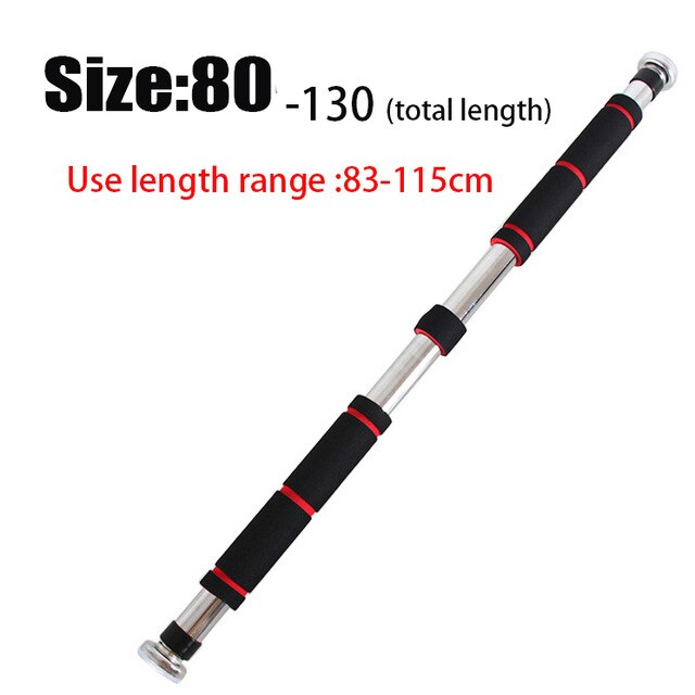 Adjustable Door Horizontal Bars Steel Home Gym Workout Chin push Up Pull Up Training Bar Sport Fitness Sit-ups Equipment: Burgundy